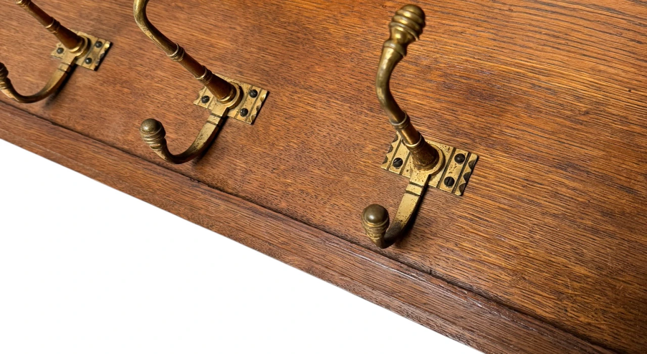 Arts & Crafts Wall Coat Rack by Kobus de Graaff, 1900s
